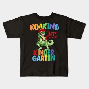 Roaring Into Kinder Garten Kids T-Shirt